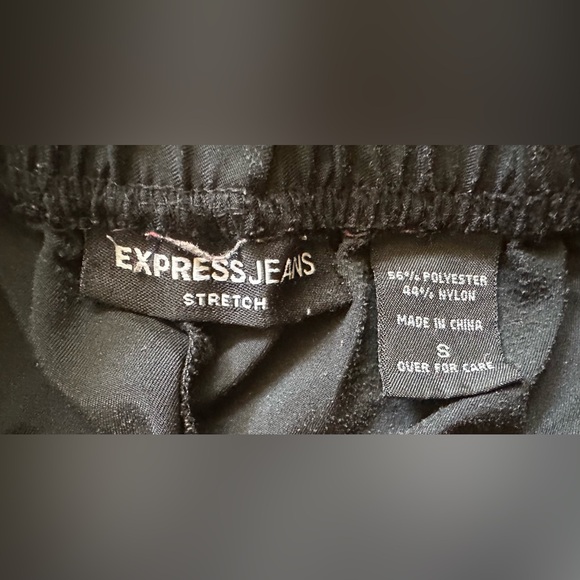 Express Jeans VINTAGE black joggers with white side stripes - Picture 5 of 14